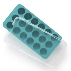 תבנית קרח עיגולים, גומי + מכסה פלסטיק שקוף Lekue מבית Brabantia + הנחה 10% לנרשמים לניוזלטר