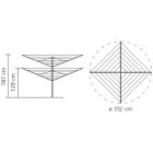 מתלה כביסה קרוסלה Lift-O-Matic ליפט-או-מטיק 60 מטר Brabantia + משלוח חינם + הנחה 10% לנרשמים לניוזלטר - Image 5